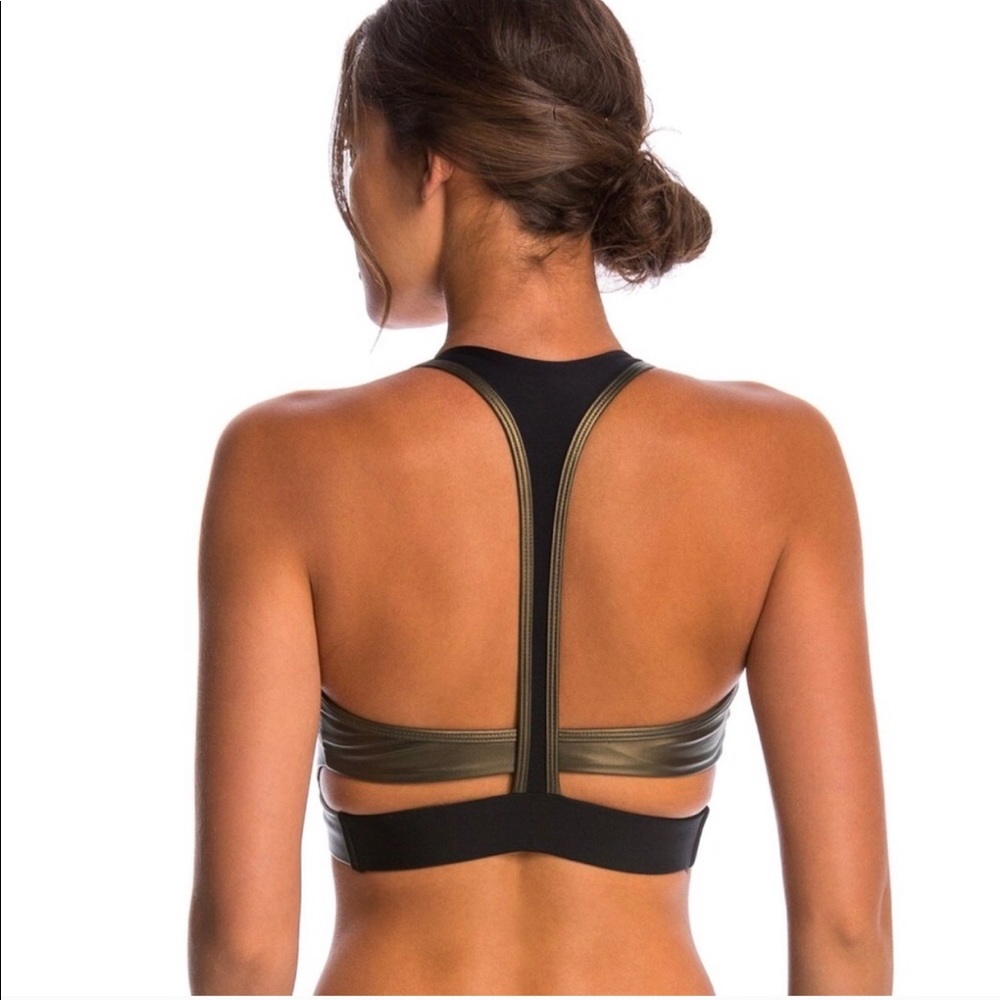 Onzie metallic sports bra